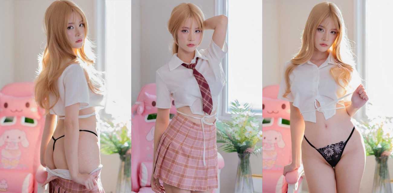 OF泰国摄影师Kantaehee 约拍童颜巨乳美少女写真福利 巨乳嫩穴一饱眼福！