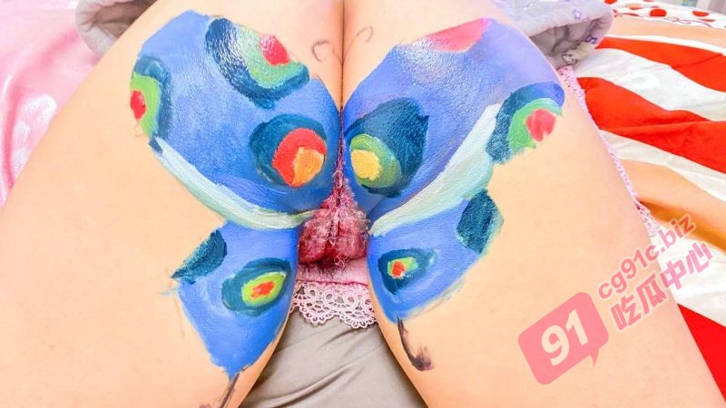 有逼我不操就是玩~艺术家在女友小穴上创作彩绘画面太美 原来操的不是逼是艺术
